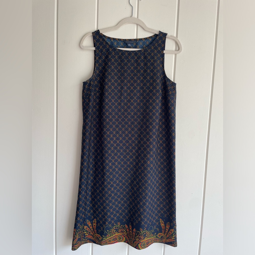 Tommy Hilfiger Printed Shift Dress Size M Sleeveless Casual Vacation